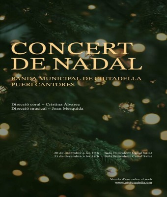 Concert de Nadal de la Banda Municipal de Ciutadella i els Pueri Cantores en Balears, Illes