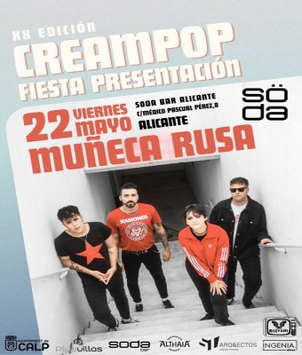 Muñeca rusa, Cream pop festival en Alicante/Alacant