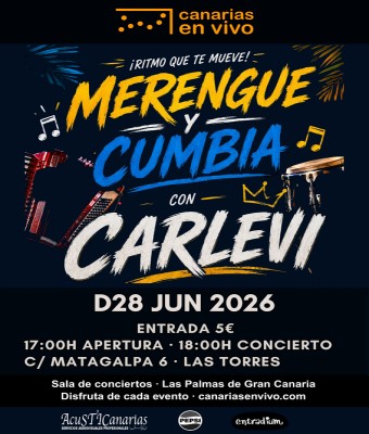 TARDE DE BAILE CON CARLEVI EN CANARIAS EN VIVO - LAS PALMAS en Palmas, Las