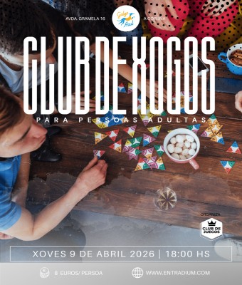 Club de xogos para persoas adultas. Sesión 9/4 en Coruña, A