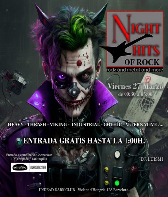 NIGHT HITS OF ROCK en Barcelona