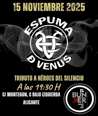 Espuma de venus en El Bunker en Alicante/Alacant