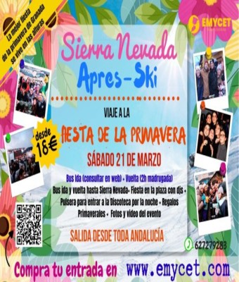 FIESTA DE LA PRIMAVERA 2026: SIERRA NEVADA APRES-SKI - 21 DE MARZO - en Granada