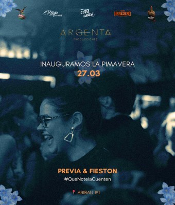 PREVIA & FIESTON ARGENTA en Barcelona