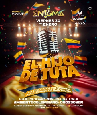 ENIGMA · SÁBADO 31ENE26 en Barcelona