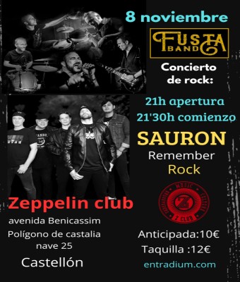 Fustaband y Sauron rock  en Castellón/Castelló