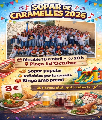 Sopar de Caramelles – (obert a tothom)  en Barcelona