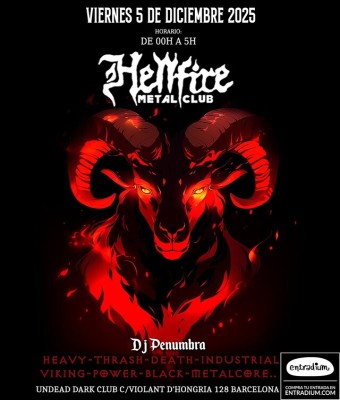 HELLFIRE - 5 de Diciembre en Barcelona
