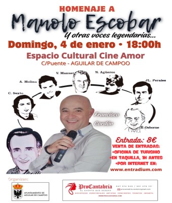 Homenaje a MANOLO ESCOBAR y otras voces legendarias. en Palencia