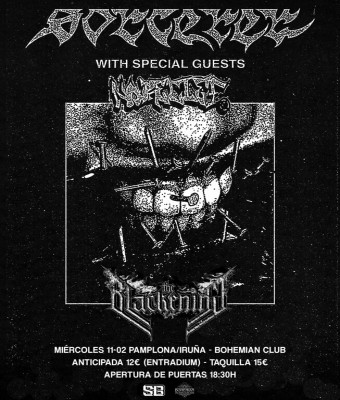 SORCERER + NO RELIEF + THE BLACKENING  en Navarra