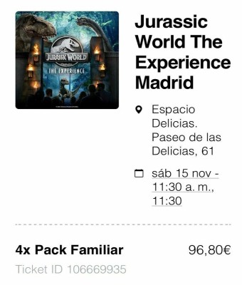 Jurassic World: The Experience - Madrid