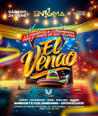 ENIGMA · SÁBADO 24ENE26 en Barcelona