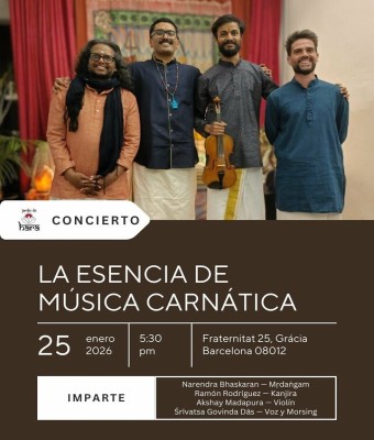 La esencia de la música Carnática en Barcelona