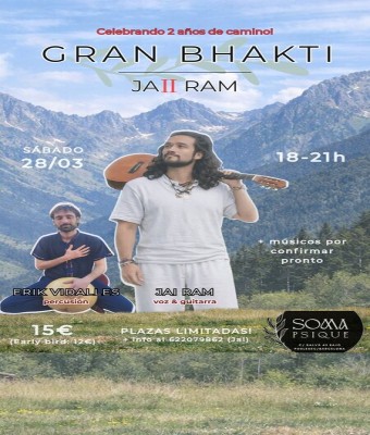 Gran BHAKTI Celebración 2º aniversario Jai Ram en Barcelona