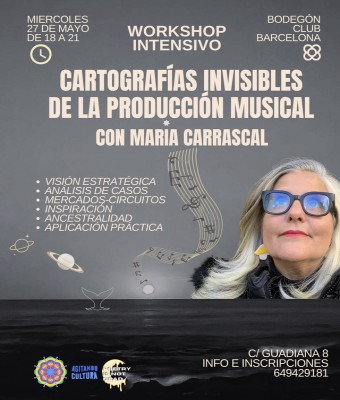 Workshop Intensivo "Cartografías invisibles de la producción musical" by María Carrascal en Barcelona
