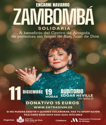 Zambombá solidaria Encarni Navarro en Málaga