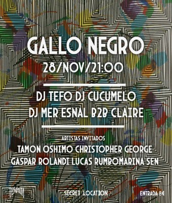 Fiesta Gallo negro en Barcelona