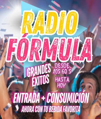 Radio Fórmula, entrada incluye consumo en Espacio Broadway en Madrid