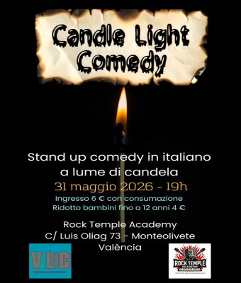 Candle Light Comedy - Stand up comedy in italiano a lume di candela en Valencia/València