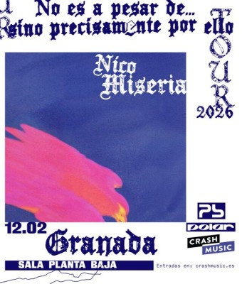CONCIERTO NICO MISERIA - GRANADA - SALA PLANTA BAJA - JUEVES 12 DE FEBRERO
