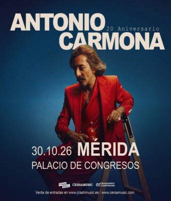 CONCIERTO ANTONIO CARMONA - MÉRIDA - PALACIO DE CONGRESOS - VIERNES 30 DE OCTUBRE en Badajoz