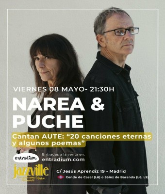 NAREA&PUCHE cantan AUTE     "20 canciones eternas y algunos poemas" en Madrid