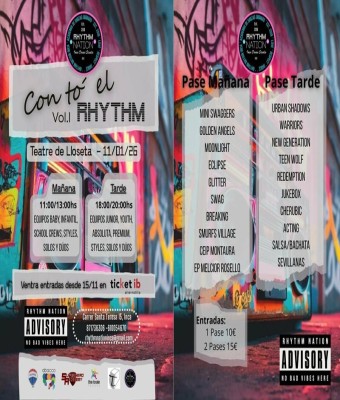 Con to el Rhythm Vol I. (Sesión Doble) en Balears, Illes