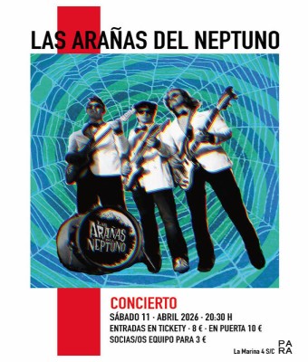 Las arañas del neptuno en Santa Cruz de Tenerife