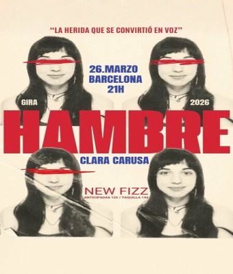 Clara Carusa · Gira HAMBRE · Barcelona