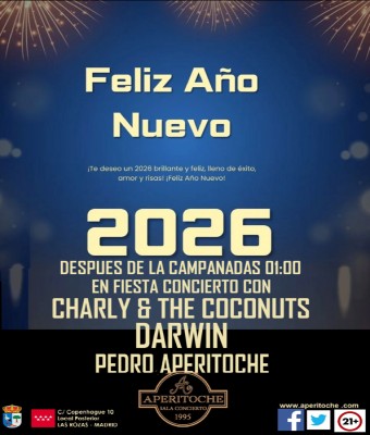 FIESTA DE AÑO NUEVO 2026 en Madrid