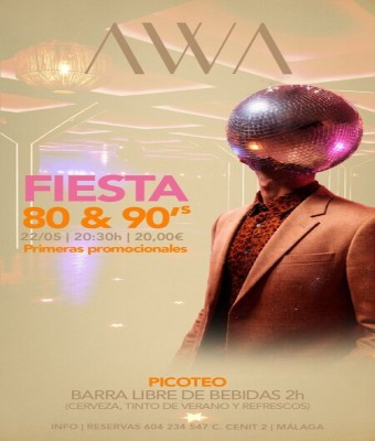 FIESTA DE 80 Y 90 en Málaga