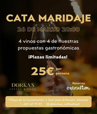 Cata Maridaje en Dorka's en Alicante/Alacant