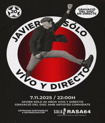 GRAVACIÓ DEL DISC: JAVIER SÓLO 20 AÑOS VIVO Y DIRECTO en Barcelona