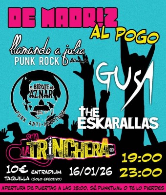 De Madriz al pogo en Madrid