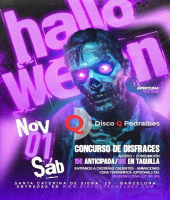 HALLOWEEN 2025 - SÁBADO 1 NOVIEMBRE 23:30H en Barcelona