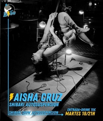 Shibari Autosuspension con Aisha en Barcelona