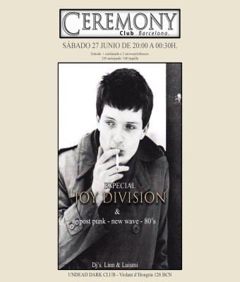 洋楽 Joy Division / No More Ceremonies Entradas CEREMONY ( Especial Joy Division) en Barcelona | entrées.es