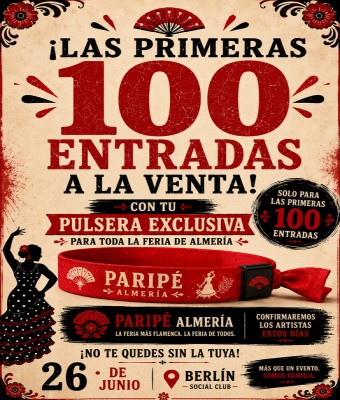 PRESENTACION PARIPE - BERLIN SOCIAL CLUB -26 JUNIO en Almería