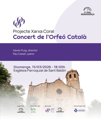 Concert de l'Orfeó Català a Sant Boi de Llobregat (Projecte Xarxa Coral) en Barcelona