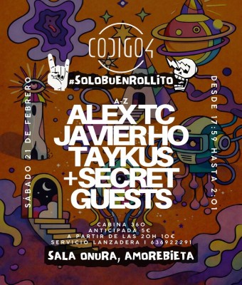 ALEXTC+JAVIERHO+TAYKUS+SECRET GUEST EN SALA ONURA ARETOA en Bizkaia