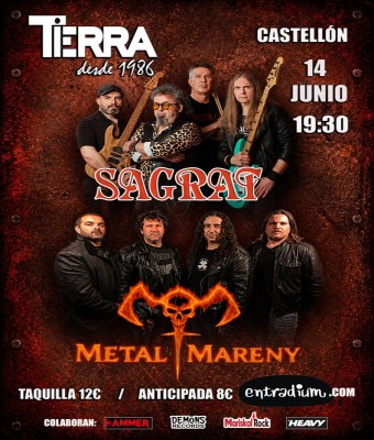 TARDEO SAGRAT Y METAL MARENY EN CONCIERTO en Castellón/Castelló