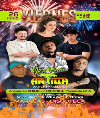 ANTILLA SALSA BARCELONA - VIERNES 26 JUN26