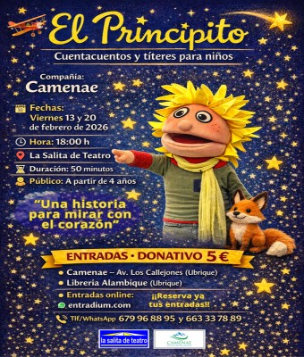 El Principito, cuentacuentos y títeres en Cádiz