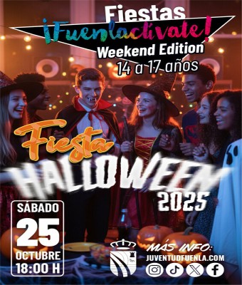 Fiesta Fuenlactívate «Halloween» 14 a 17 años en Madrid