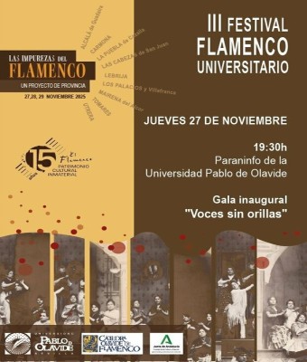 III Festival Flamenco UPO - Gala inaugural "Voces sin orillas" en Sevilla