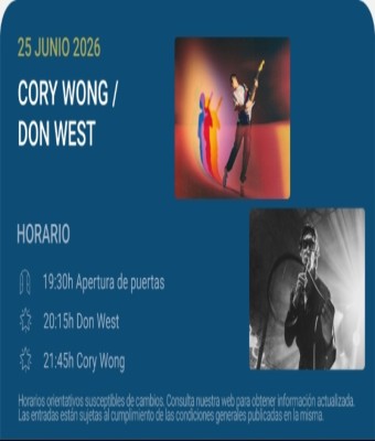Cory Wong / Don West - Noches del Botánico 2026 en Madrid