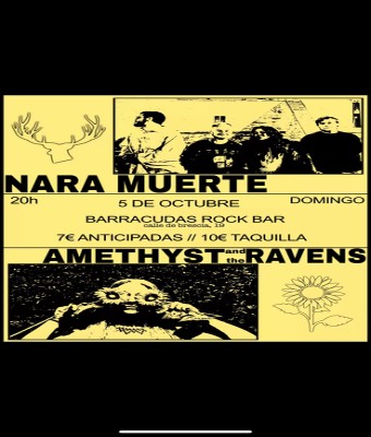 Nara Muerte y Amethyst and the Ravens debut en Barracudas Rock Bar en Madrid