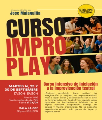 INTENSIVO INICIACIÓN IMPROPLAY SEPTIEMBRE en Barcelona