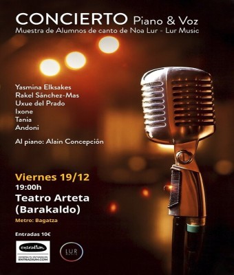 CONCIERTO PIANO & VOZ en Bizkaia