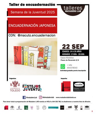 Taller de Encuadernación - Semana de la Juventud 2025 en Toledo